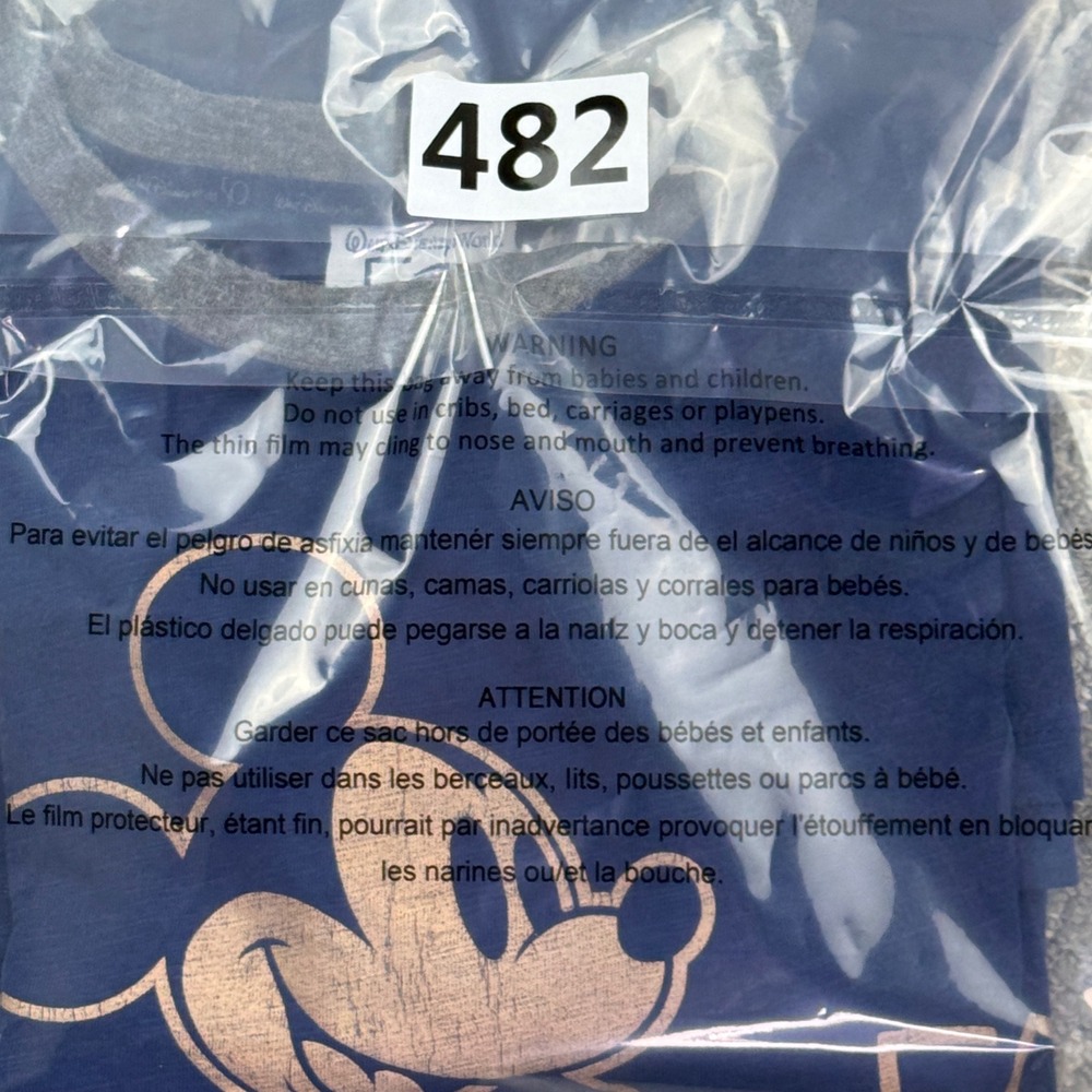 Disney T-Shirt Mens L Blue Walt Disney World 50th Anniversary Mickey Mouse Retro - Picture 6 of 6